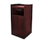 Alpine Industries Square Indoor Trash Can, Mahogny, MFC Melamine, 22 in ALP476-MA - alternate 5